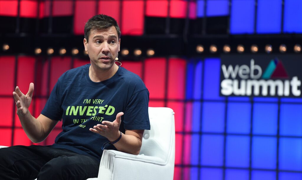 Yoni Assia, cofondatore e CEO di eToro, al Web Summit 2021