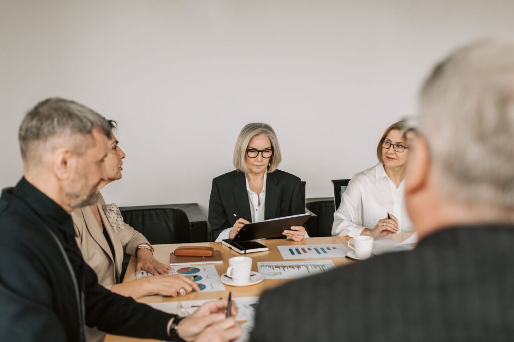 Professionisti in riunione di business